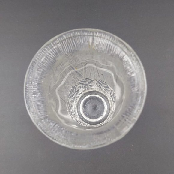 Fidenza Italy Leaf Embossed Frosted Glass Vase Heavy 6 x 3 inch Art Deco Style - Picture 2 of 10